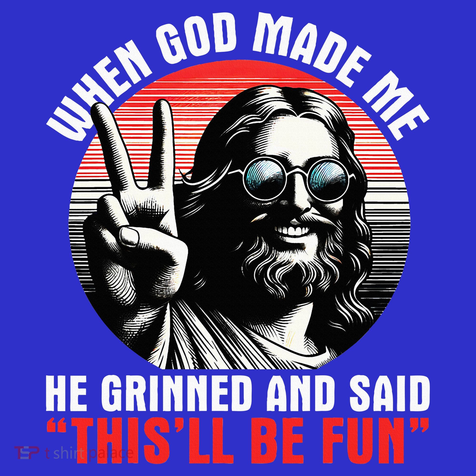 When God Made Me He Said This'll Be Fun Religious Christian  Women's Tank Top
