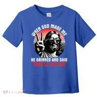 When God Made Me He Said This'll Be Fun Religious Christian  Toddler T-Shirt thumb 0