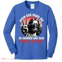 When God Made Me He Said This'll Be Fun Religious Christian  Kids Long Sleeve Shirt thumb 0