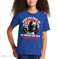 When God Made Me He Said This'll Be Fun Religious Christian  Kids T-Shirt thumb 2