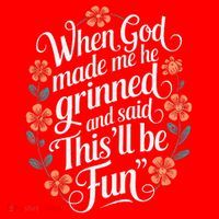 When God Made Me He Said Thisll Be Fun Christian Quote Vibe Santa Hat thumb 1