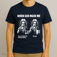 When God Made Me Just Dash Of Skills Ooops Funny Fishing T-Shirt thumb 3