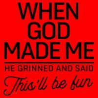 When God Made Me He Said This'll Be Fun Santa Hat thumb 1