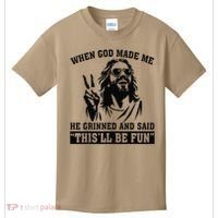 When God Made Me He Grinned And Said Thisll Be Fun Gift Kids T-Shirt thumb 0