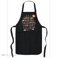 When God Made Me He Said Thisll Be Fun Christian Quote Vibe Apron thumb 0