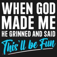 When God Made Me He Grinned and Said This Will Be Fun Women's Hoodie thumb 2