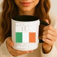 When God made Ireland he was showing off Irish Coffee Mug thumb 3