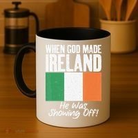 When God made Ireland he was showing off Irish Coffee Mug thumb 4