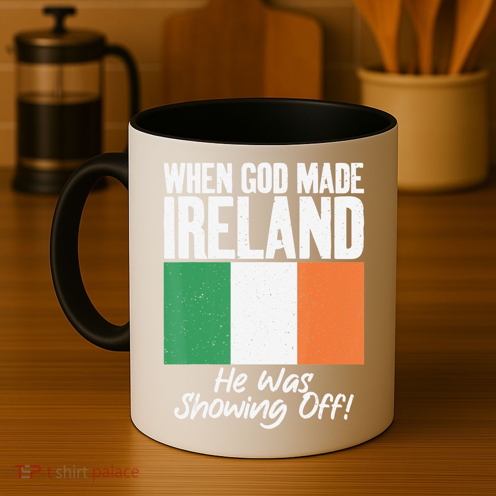 When God made Ireland he was showing off Irish Coffee Mug