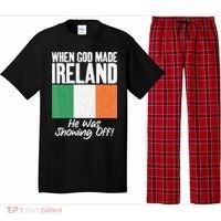When God made Ireland he was showing off Irish Pajama Set thumb 0