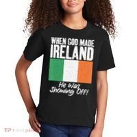 When God made Ireland he was showing off Irish Kids T-Shirt thumb 2
