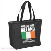 When God made Ireland he was showing off Irish Tote Bag thumb 2
