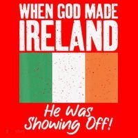 When God made Ireland he was showing off Irish Santa Hat thumb 1