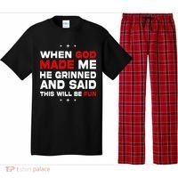 When God Made Me He Said Thisll Be Fun Quote Pajama Set thumb 0