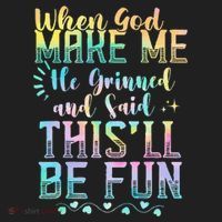 When God Made Me He Said This Will Be Fun Funny Quote Beanie thumb 2