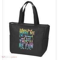 When God Made Me He Said This Will Be Fun Funny Quote Tote Bag thumb 3