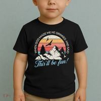 When God Made Me He Grinned And Said This'll Be Fun Toddler T-Shirt thumb 2