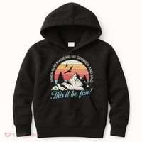 When God Made Me He Grinned And Said This'll Be Fun Kids Hoodie thumb 0