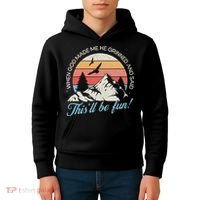 When God Made Me He Grinned And Said This'll Be Fun Kids Hoodie thumb 4