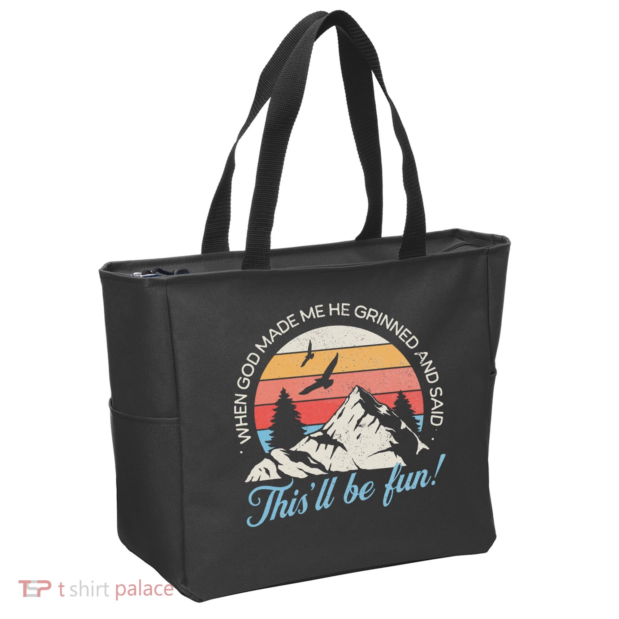 When God Made Me He Grinned And Said This'll Be Fun Tote Bag