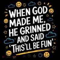 When God Made Me He Said This Will Be Fun Quote Women's Hoodie thumb 2