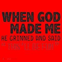 When God Made Me He Grinned And Said This Will Be Fun Santa Hat thumb 1