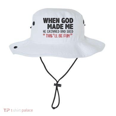 When God Made Me He Grinned And Said This Will Be Fun Bucket Hat