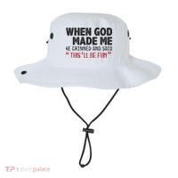 When God Made Me He Grinned And Said This Will Be Fun Bucket Hat thumb 0