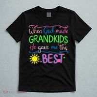 When God Made Grandkids He Gave Me The Best Love My Grandchildren T-Shirt thumb 5