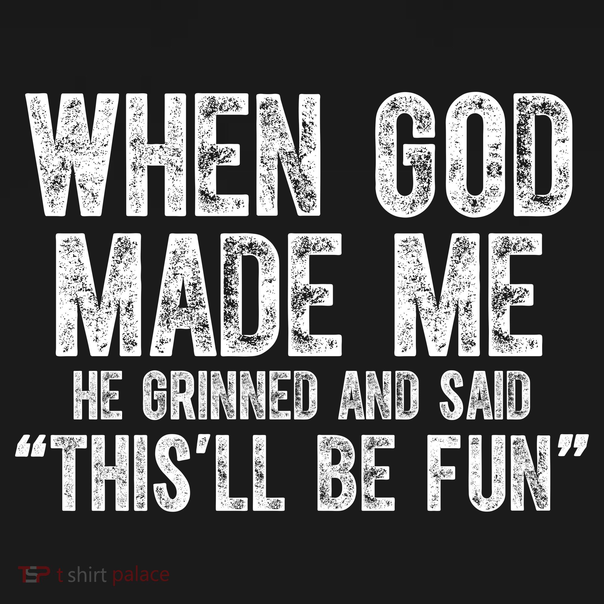 When God Made Funny Christian Faith Religious Sweatshirt