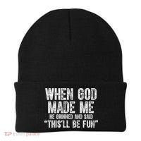 When God Made Funny Christian Faith Religious Beanie thumb 0