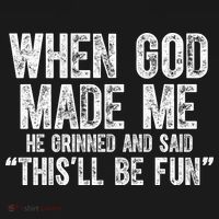 When God Made Funny Christian Faith Religious Toddler T-Shirt thumb 4