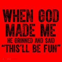When God Made Funny Christian Faith Religious Santa Hat thumb 1