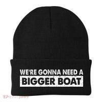 We're Gonna Need A Bigger Boat Funny Shark Lover Beanie thumb 0