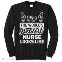 World's Greatest Nurse Best Nurse Ever Sweatshirt thumb 0