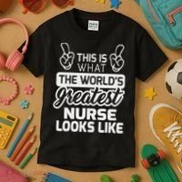 World's Greatest Nurse Best Nurse Ever Kids T-Shirt thumb 3