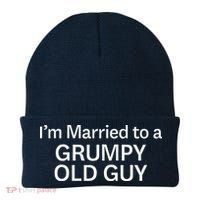 Warning Grumpy Old Guy IM Married To Be A Grumpy Old Guy Beanie thumb 0