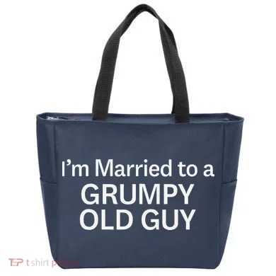 Warning Grumpy Old Guy IM Married To Be A Grumpy Old Guy Tote Bag