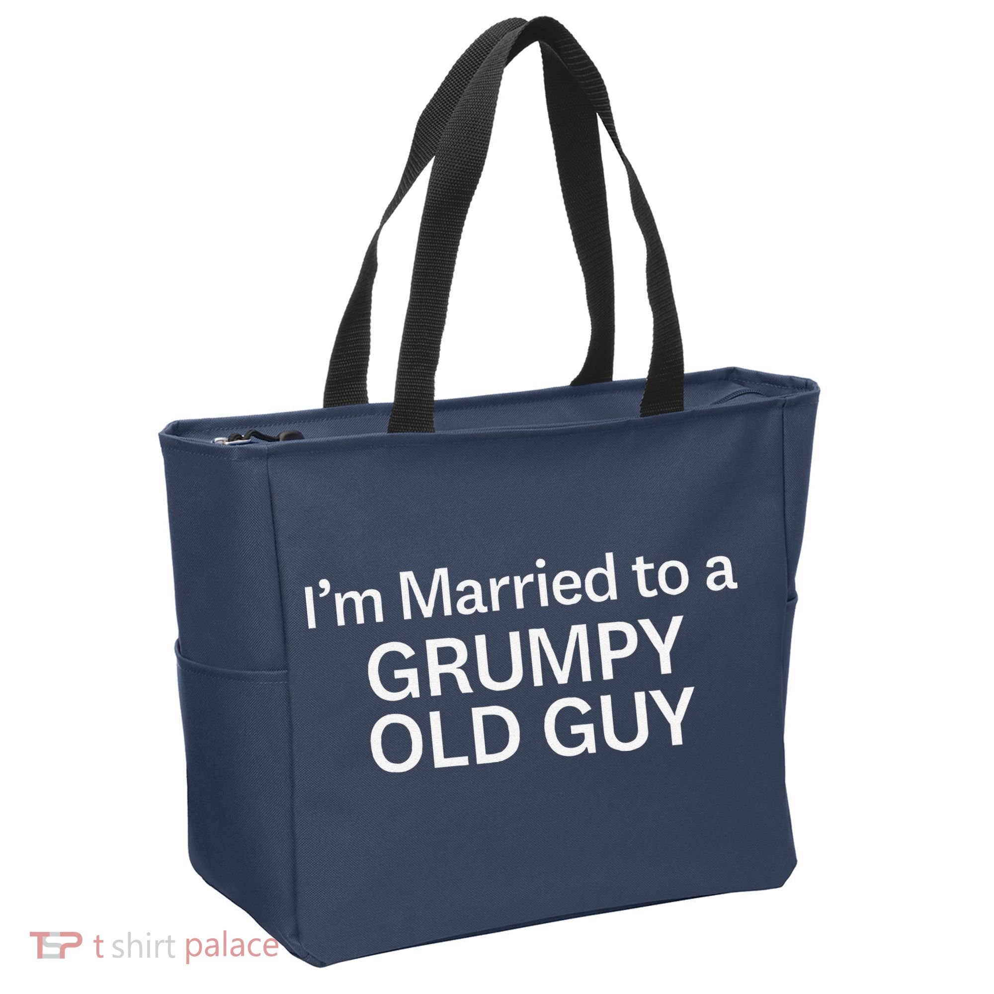 Warning Grumpy Old Guy IM Married To Be A Grumpy Old Guy Tote Bag