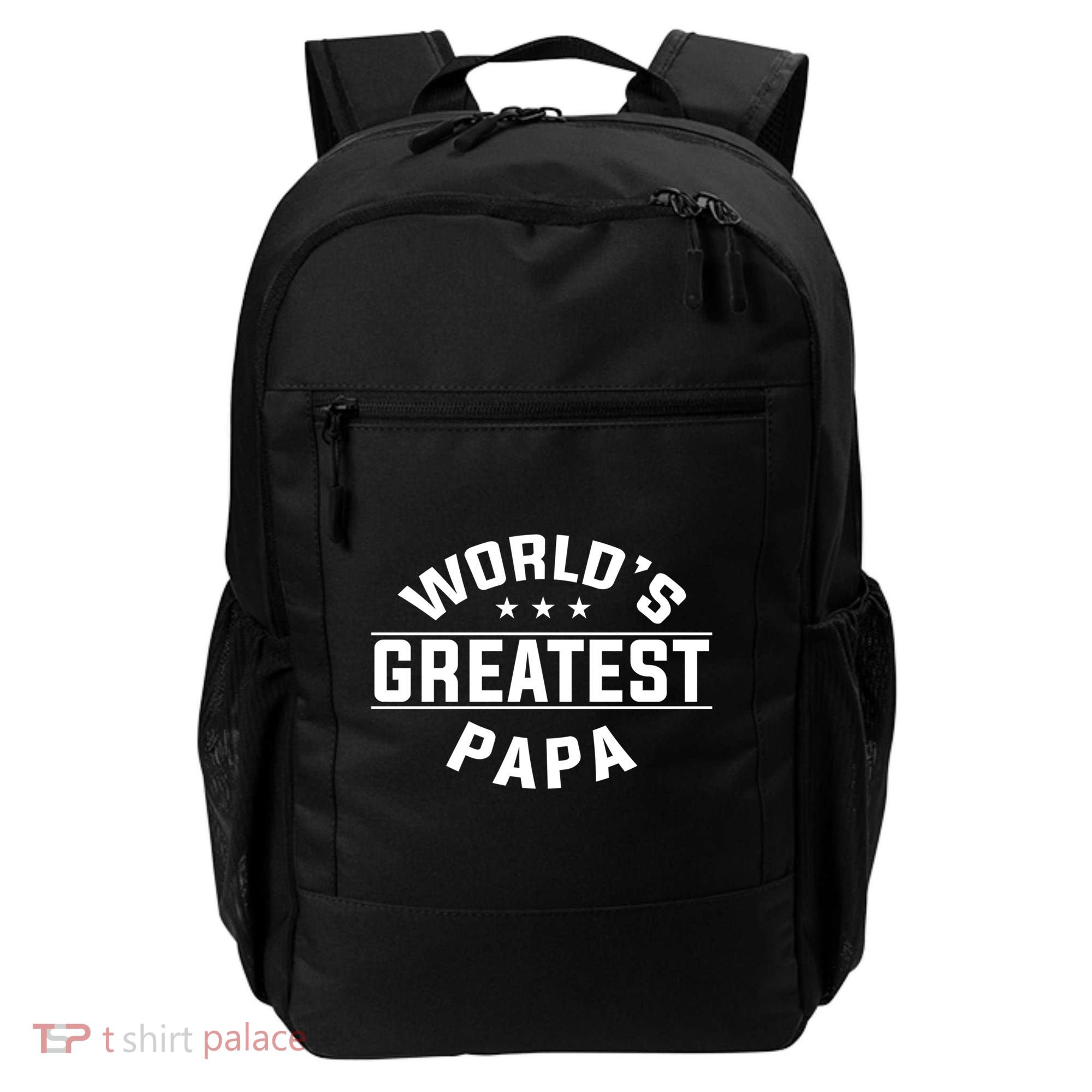 World's Greatest Papa Father's Day Gift Backpack