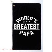 World's Greatest Papa Father's Day Gift Golf Towel thumb 0