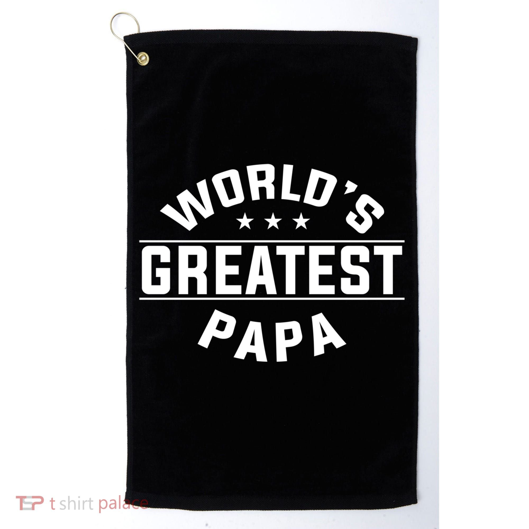 World's Greatest Papa Father's Day Gift Golf Towel