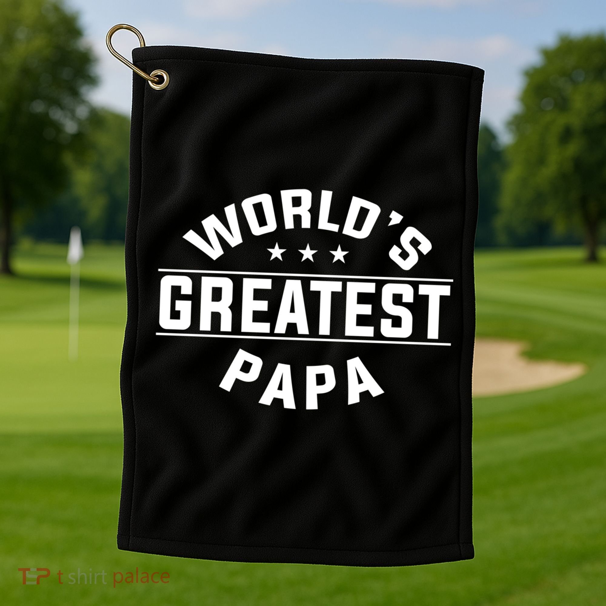 World's Greatest Papa Father's Day Gift Golf Towel
