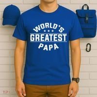 World's Greatest Papa Father's Day Gift T-Shirt thumb 6