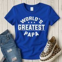 World's Greatest Papa Father's Day Gift Women's T-Shirt thumb 3
