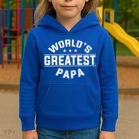 World's Greatest Papa Father's Day Gift Kids Hoodie thumb 3