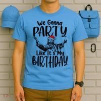 We Gonna Party Like ItS My Birthday Jesus Christmas Gift T-Shirt thumb 5