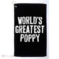 World's Greatest Poppy Father's Day Golf Towel thumb 0