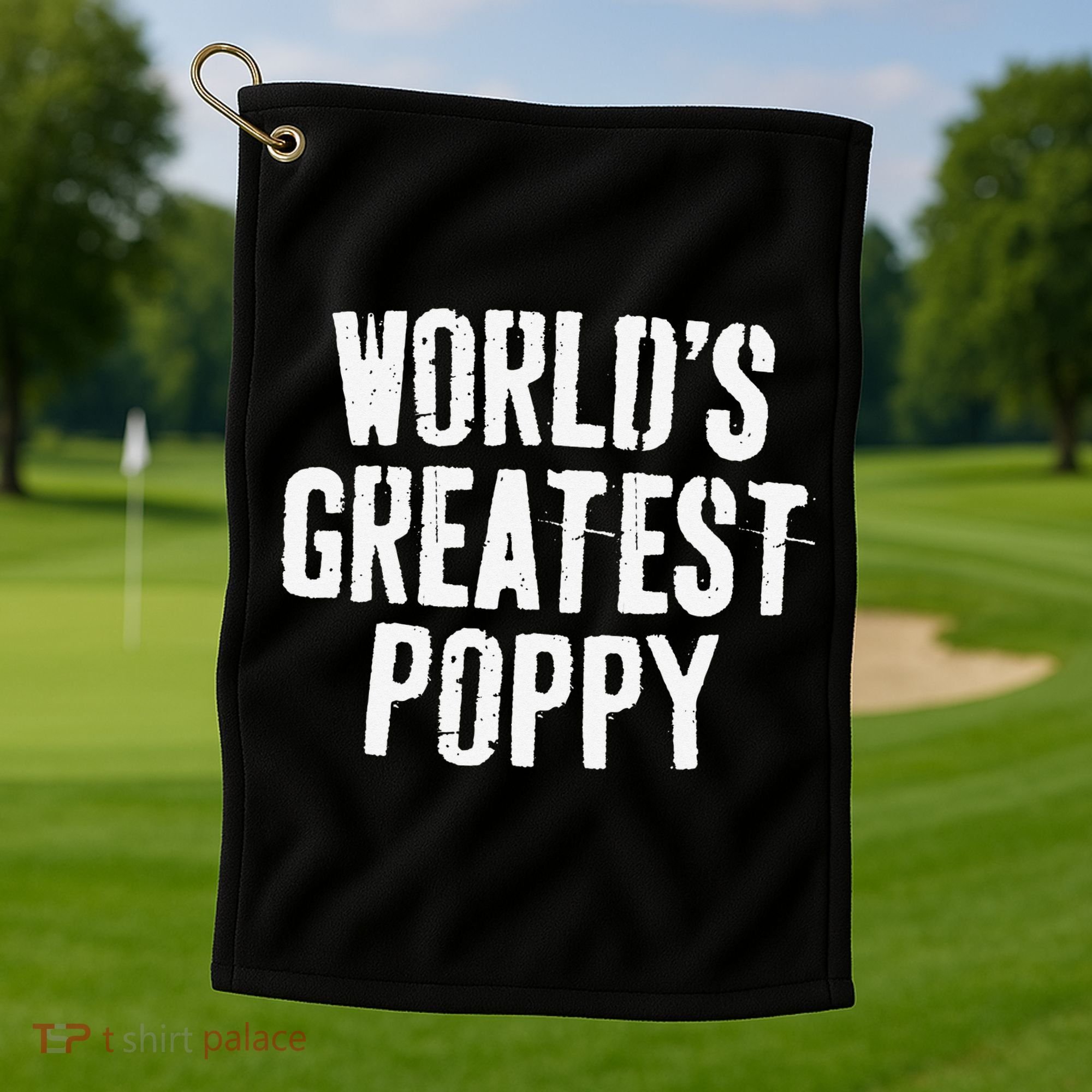 World's Greatest Poppy Father's Day Golf Towel
