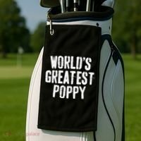 World's Greatest Poppy Father's Day Golf Towel thumb 2